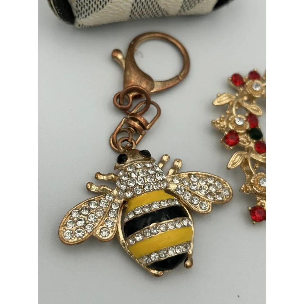 bling keychains for women lot of 5 Girls Gifts  Rhinestones ,Jewels , Bumble Bee